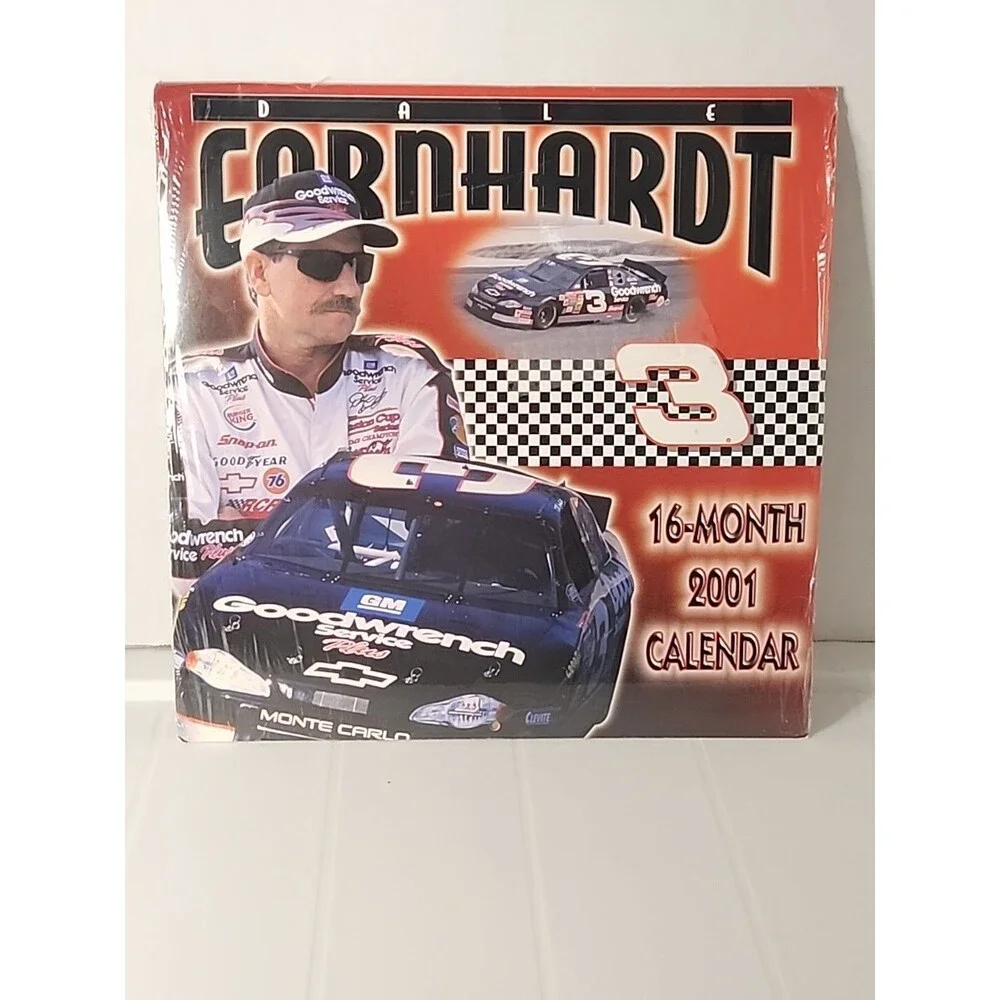 Vintage Dale Earnhardt Sr NASCAR Racing STARLINE Calendar  #3 Intimidator 2001
